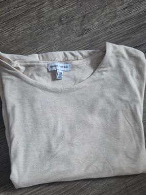 better / together Classic Crewneck Short Sleeve Top - Cream